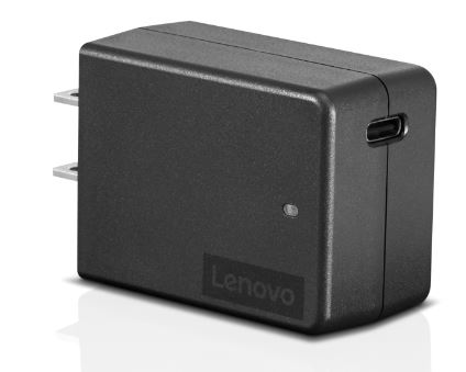 Cargador  Lenovo USB-C 65W AC Adapter(CE), 100-240 V, Negro