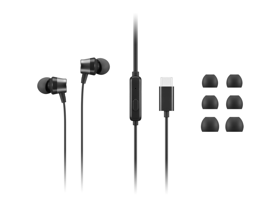 Écouteurs intra-auriculaires filaires Lenovo USB -C - Présentation et  pièces de rechange - Lenovo Support UU