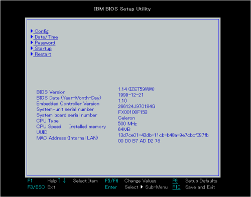 ThinkPad全般（Windows 2000/XPプリロードモデル） - Windows NT新規