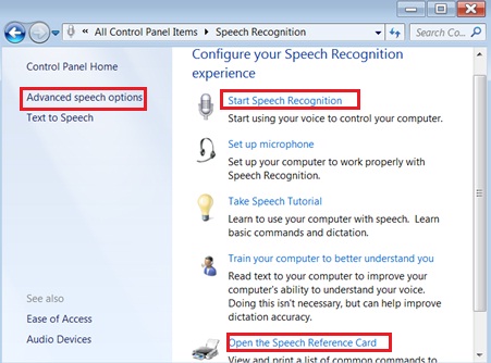 Windows Speech Recognition - Speech Recognition Software