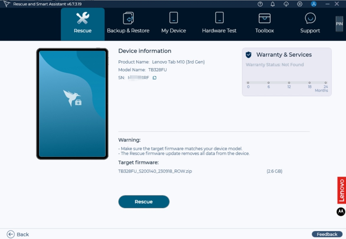 Rescue and Smart Assistant (RSA) – Using a Windows PC, help diagnose and  resolve issues, manage data, and update software for Android devices -  Lenovo Support KR