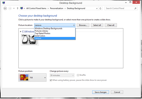 How to change Windows lock screen, start screen, desktop, and screensaver  in Windows  - Lenovo Support CA