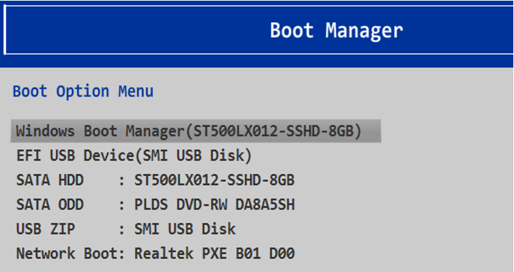 How to select boot device from BIOS (Boot Menu) - ideapad, ThinkPad,  ThinkStation, ThinkCentre, ideacentre - Lenovo Support ZA