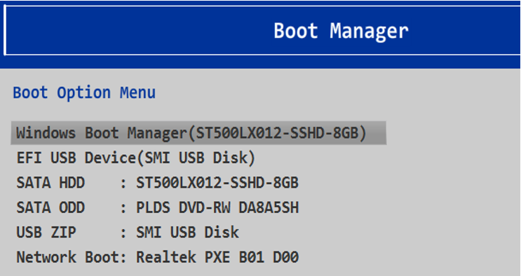 lenovo laptop usb boot key