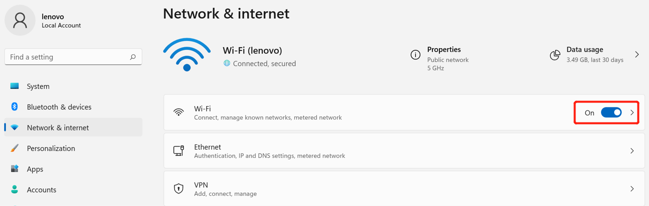 How to turn wireless Wi-Fi on or off - Windows 7, 8, , 10, and 11 -  Lenovo Support IN