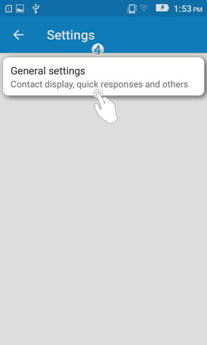 General settings