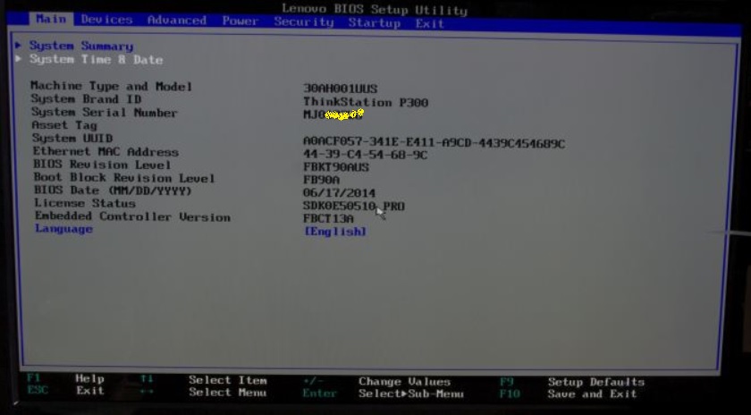 Write back the Original S/N and UUID Lenovo G580 - BIOS Modding