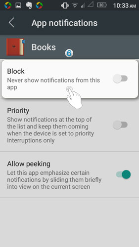 Message app notification