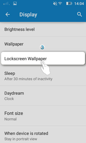 How to customize lock screen wallpaper - Lenovo A1000 - Lenovo Support BD