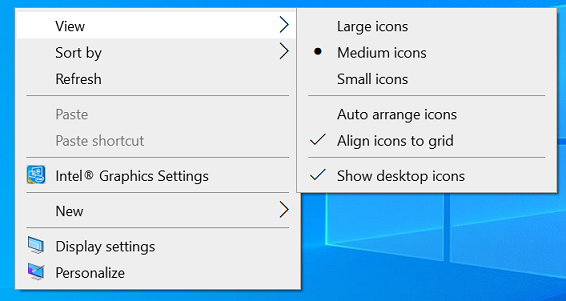 Как уменьшить расстояние между иконками на рабочем столе Windows 10