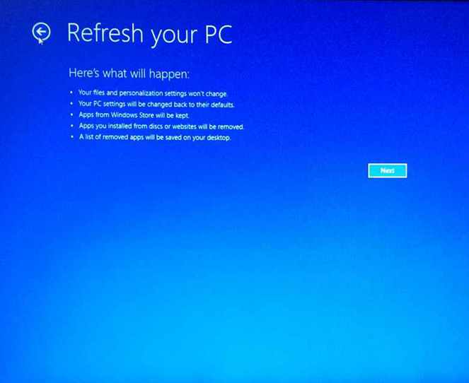 How to refresh or reset your PC - Lenovo Support HK