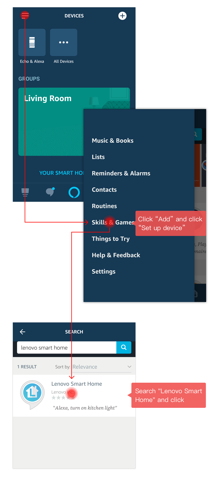 Setup bulb plug with amazon