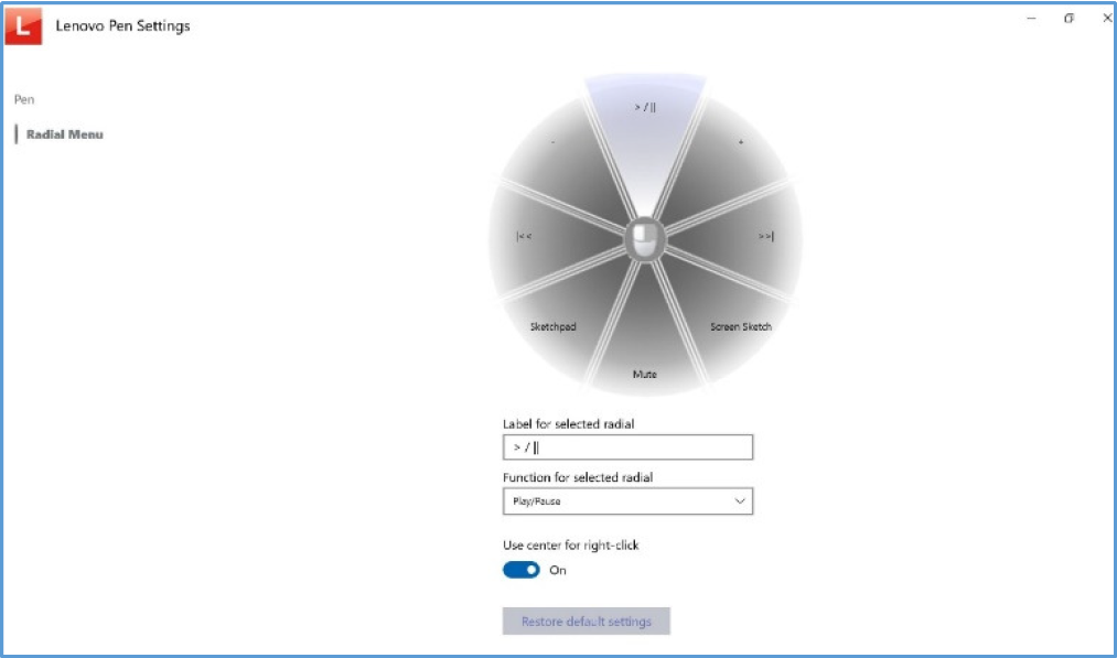 Lenovo Pen Settings - Microsoft Apps