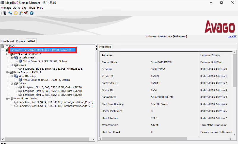 Lsi megaraid storage manager. Настройки плагина Storage Manager для sd2vita.