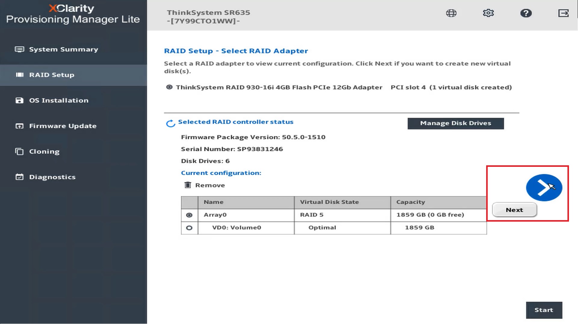 Select advance. Windows драйвер XCLARITY provision Manager. Lenovo XCLARITY Remote os Control Management.