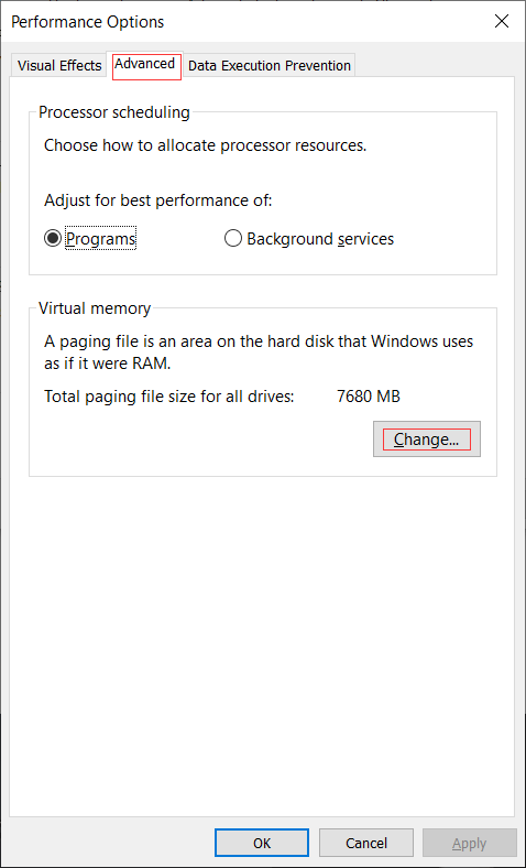 Win32 priority. Win32 priority