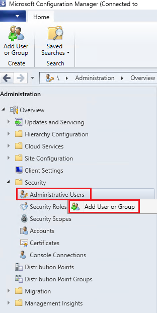ConfigurationManagerConsoleAdministration