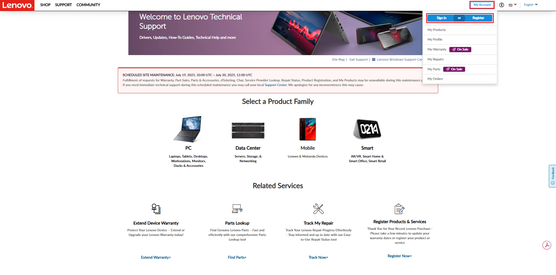 How to Register Your Lenovo Systems - Server - Lenovo Support GB