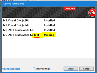 NET Framework Error