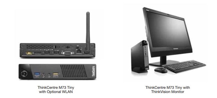Detailed specifications for ThinkCentre M73 (Tiny Form Factor 