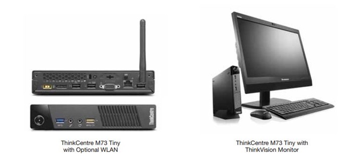 Detailed specifications for ThinkCentre M73 (Tiny Form