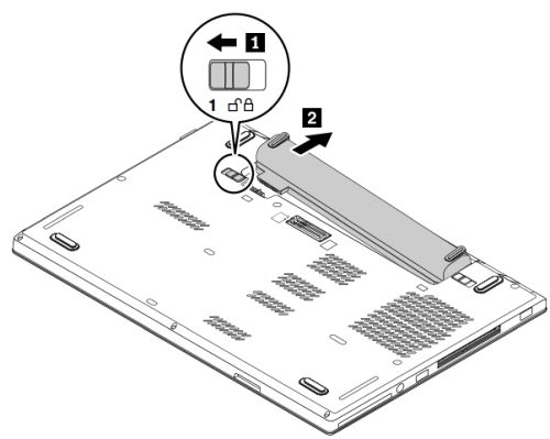 外付けバッテリー・パックの取り外し手順 - ThinkPad L470 - Lenovo ...