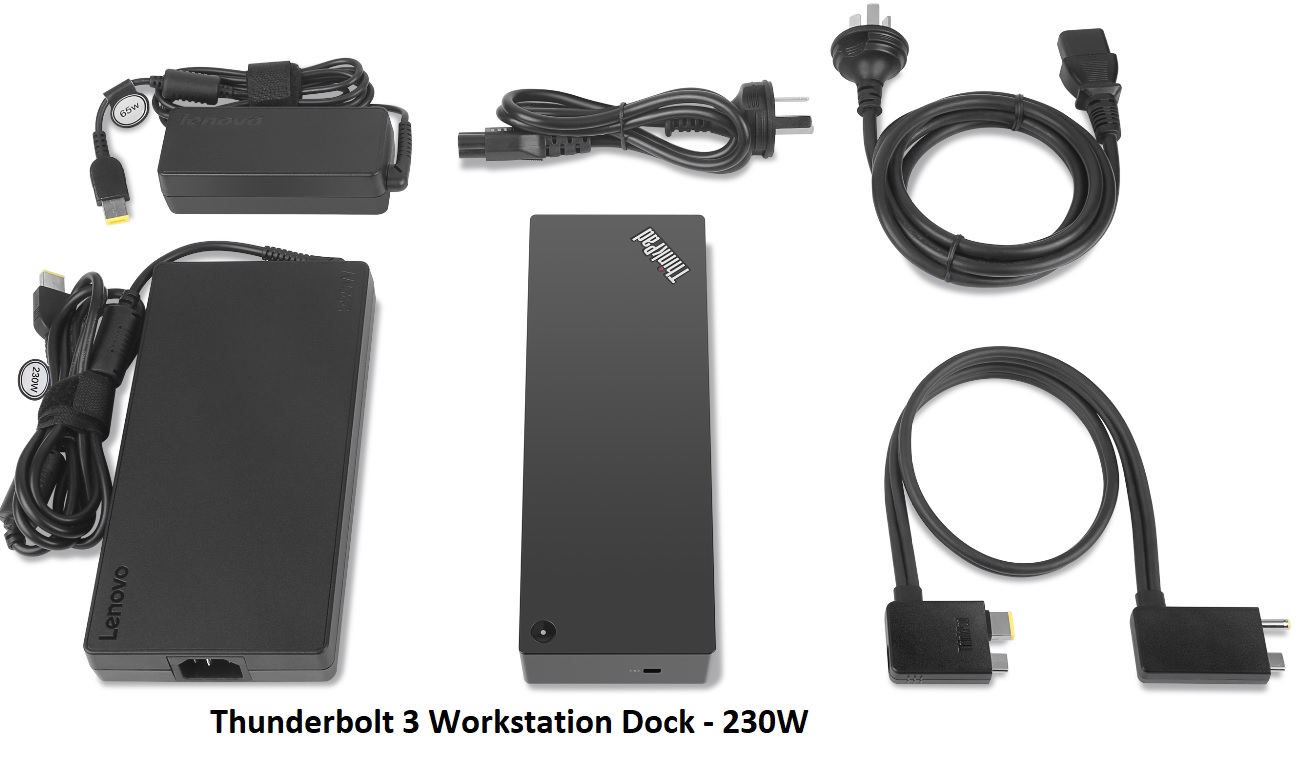 ThinkPad Thunderbolt 3 Workstation Dock (230W/170W) - Overview and Service  Parts - Lenovo Support US