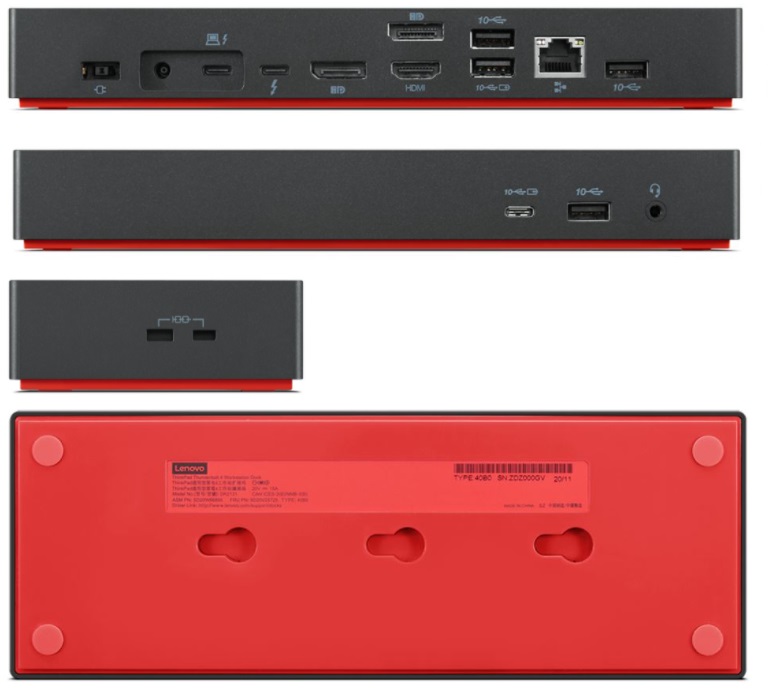   EU/INA/Vie/ROK 40B00300EU Lenovo ThinkPad Thunderbolt 4 Dock Workstation Dock  