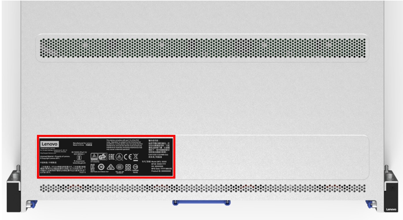 Как определить серийный номер и тип машины на HS350X V3 ThinkSystem -  Lenovo ThinkSystem HS350X V3 - Lenovo Support BY