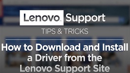 How To - Lenovo 기술 지원 사이트에서 드라이버 다운로드 및 설치 - Lenovo Support Us